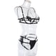 thumbnail image 3 of Conjunto de ropa interior de sujetador, tanga erótica, encaje hueco, lencería encantadora para mujer, S, negro Inevent XX000112-01, 3 of 7