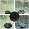 thumbnail image 3 of Solar Fountain, Solar Bird Bath Fountain Pump with 4 Nozzles, 1W Free Standing Floating Birdbath Water Pumps, Solar Powered Water Fountain Pump for Garden Decoration, Fish Tank, Swimming Pool, Pond, 3 of 7
