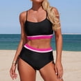 thumbnail image 6 of Ticikt Athletic Strap Tankini Swimsuit Two Piece Swimwear with and Adjustable Ties, 6 of 6