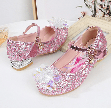 

Girls Dress Shoes Wedding Party Heel Mary Jane Princess Flower Shoes (Toddler/Little Kid/Big Kid)