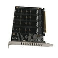 thumbnail image 3 of Adaptador Lector De Tarjetas PH44 4 Puertos M.2 NVMe SSD A PCIE X16 M Key, Funcionamiento Estable, 4 Señales De Velocidad Completa De 32 Gbps, 3 of 7