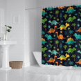 thumbnail image 2 of Dark Dinosaur Cactus Pattern Shower Curtain 72"x72" ,Bathroom Decorative Shower Curtains Set with 12 Hooks,Modern Waterproof Washable Shower Curtain, 2 of 6