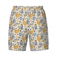 thumbnail image 4 of Lsque Mens Swim Trunks Funny Chicken Pattern - Bathing Suit Compression Liner - Beach Swim Shorts Swimwear - (S-3XL) - Stretch Quick Dry -Medium, 4 of 9