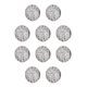 thumbnail image 1 of Jumpingount de cuentas Tobillera Espaciador de abalorios redondos Fabricación de joyas Artesanía hecha a mano Plata Blanco Plata Blanco 10mm 10piezas, 1 of 6