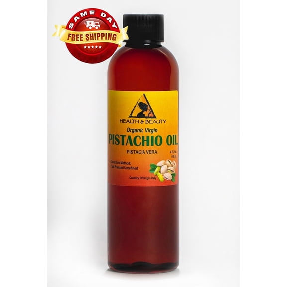 Pistachio oil unrefined organic carrier virgin cold pressed raw fresh pure 4 oz