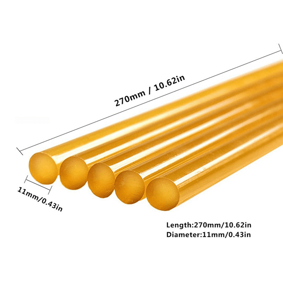 20X Dent Repair Glue Sticks Paintless Dent Repair Tool Glue Sticks for Hot Glue - Car Repair Dent Remover Tool Yellow