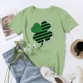 thumbnail image 5 of Pompotops Blouse Décontractée pour Femmes Imprimée pour la Saint-Patrick à Manches Courtes et Col Rond, 5 of 5