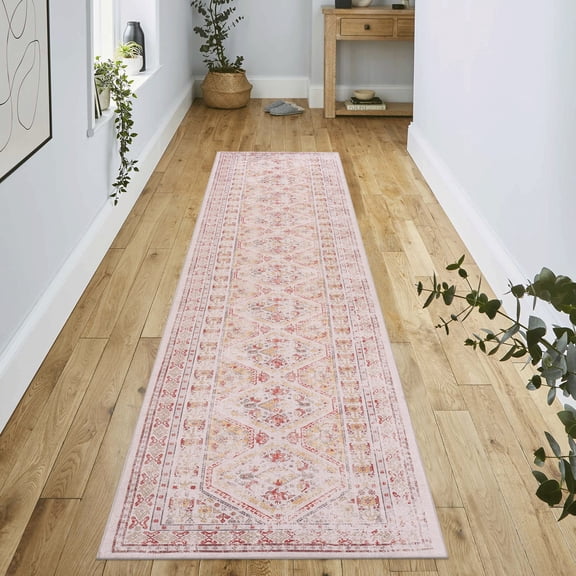 2.5x10ft Washable Runner Rug,Long Soft Hallway Kitchen Carpet,Kids&Pets Friendly