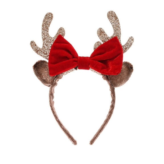Holiday Time Reindeer and Red Bow Headband, 1 Piece