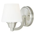 thumbnail image 2 of Vaxcel Calais 1 Light Satin Nickel Bathroom Wall Fixture, 2 of 2