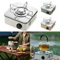 thumbnail image 2 of Mosiee Mini Four à Cassette Réchaud de Camping pour Cuisson Outil de Cuisson de Pique-Nique en Plein Air Réchaud à Gaz Équipement de Cuisson Portable, 2 of 7
