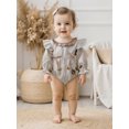 thumbnail image 3 of BemeyourBBs Baby Girls Fall Romper Stripe Print Football Long Sleeve Jumpsuit, 3 of 9