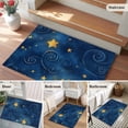 thumbnail image 6 of 2x3 Washable Area Rugs,Gold Star Swirling on Dark Blue Non-Slip Soft Rug Indoor Carpet,Floor Rugs for Living Room Bedroom, 6 of 9