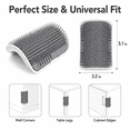 thumbnail image 7 of 4Pcs Cat Brush Cat Corner Self Groomer Softer Pet Wall Corner Massage Comb Corner Scratcher Pet Grooming Brush Comb Grooming, 7 of 7