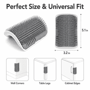 4Pcs Cat Brush Cat Corner Self Groomer Softer Pet Wall Corner Massage Comb Corner Scratcher Pet Grooming Brush Comb Grooming
