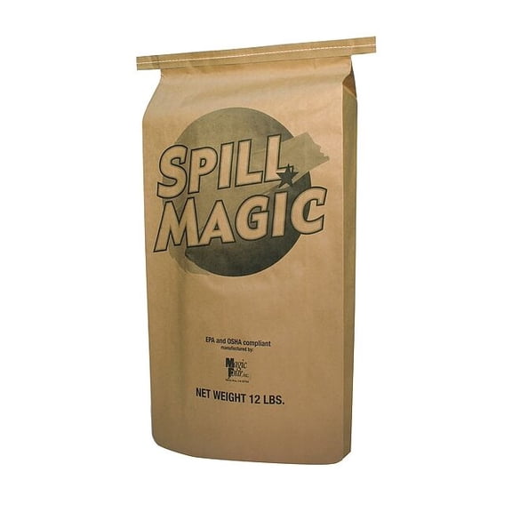 Spill Magic Absorbent Powder,White,5" L SM102B