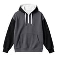 thumbnail image 4 of Gyexs Quarter Zip Pullover Men Hoodie Oversized Half Zip Hoodies with Pocket Long Sleeve Tops, 4 of 6