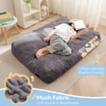 thumbnail image 3 of Puf cama MAXYOYO, sofá convertible para niños, gris oscuro, 3 of 7