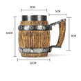 thumbnail image 3 of Jarra de cerveza de acero inoxidable para regalo de marido, jarra de cerveza de resina, taza de café, taza de té, regalo antiguo para hombre, taza de cerveza de barril., 3 of 8