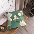 thumbnail image 5 of KLL Lotus Golden Line Decorative Throw Pillow Covers Velvet Soft for Couch Sofa Bedroom Living Room Outdoor (No pillow core)- 18"x18", 5 of 5