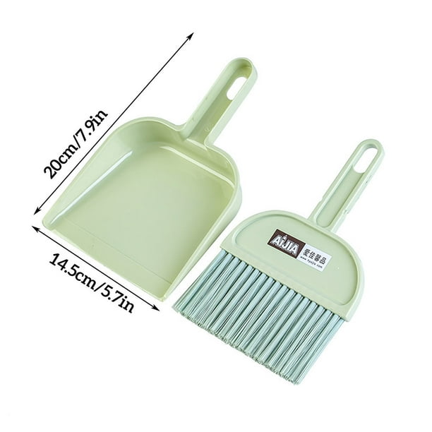 Mini pelle à poussière et brosse de nettoyage Bac à poussière Dustpan et  balai Petit balai Balai à main portable