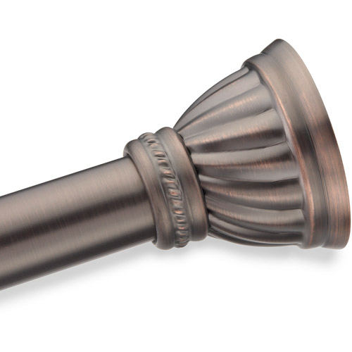 Elegant Home Fashions Beaded Swirl Decorative Shower Rod