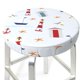thumbnail image 3 of Balery Nautical Lighthouse Sailboat Fundas de asiento para taburete de bar redondo de tela de terciopelo ajustables que protegen de arañazos y manchas para sillas de 14 a 17 pulgadas.-14 inch, 3 of 7