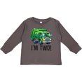 thumbnail image 3 of Inktastic 2nd Birthday Garbage Truck Party Boys Long Sleeve Toddler T-Shirt, 3 of 5