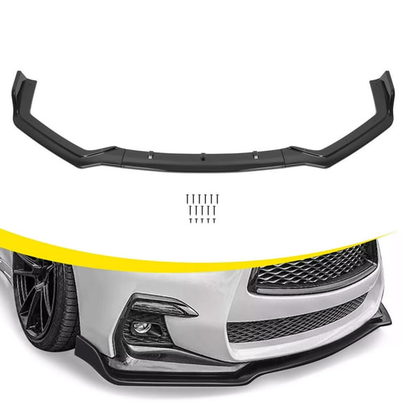 KOJEM Bumper Lip Splitter, 2018-2023 Infiniti Q50 Sport,Gloss Black