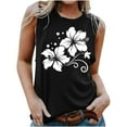 thumbnail image 1 of LSLJS Blouse Sans Manches Imprimée Mode Décontractée pour Femmes Col Rond Sexy Pull-Over Slim, Débardeurs pour Femmes, 1 of 4