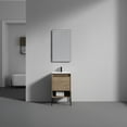 thumbnail image 5 of 20" Freestanding Bathroom Vanity with Sink & Mirror - Classic Oak, 5 of 17