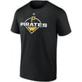 thumbnail image 2 of Men's Majestic Black Pittsburgh Pirates Assist T-Shirt, 2 of 3
