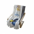 thumbnail image 4 of Watercolor Soft Flannel Fleece Throw Blanket, Nautical Underwater Theme Pacific Blue Tang Fish Surgeonfish Exotic Sea Artwork, Cozy Plush for Indoor and Outdoor Use, 70" x 90", Yellow, by Ambesonne, 4 of 6