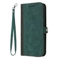 thumbnail image 1 of Jiahe Cover Wallet Case for iPhone 14 Pro Max, Wrist Strap Magnetic Shockproof Synthetic Leather Stand Cover with TPU Inner Shell,Card Holder Compatible with iPhone 14 Pro Max, Darkgreen, 1 of 9
