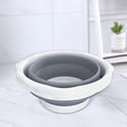 thumbnail image 3 of Large Capacity Foldable Sand Buckets Household Leakproof Buckets Excellent for Gardening House Cleaning  Gray 10L, 3 of 8