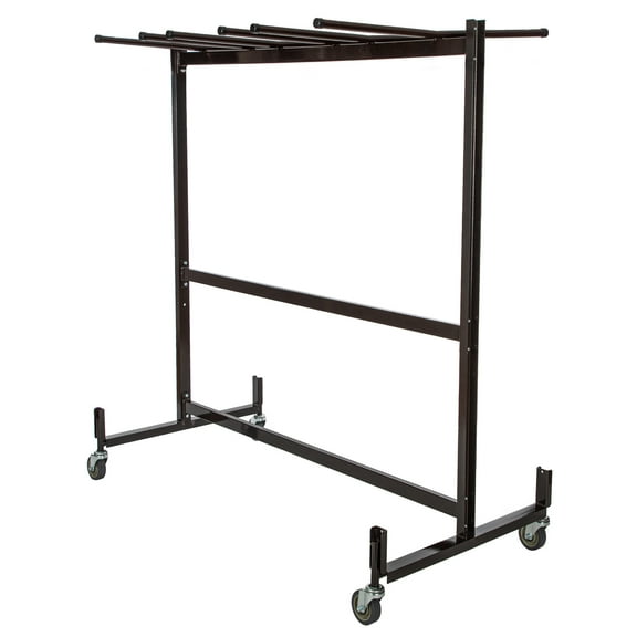 Hampden Furnishings Preston Table & Chair Storage Cart, Brown Steel