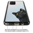thumbnail image 4 of FINCIBO Slim TPU Bumper + Clear Hard Back Cover for Samsung Galaxy S10 Lite 6.7" 2020, Black Bombay Kitten Cat Hide And Seek, 4 of 6