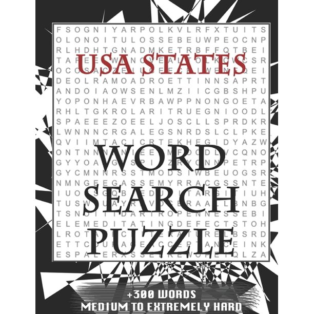 usa states word search puzzle 300 words medium to extremely hard and many more other