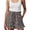 Khaki, variant on Casual Shorts for Women 2026 Summer Elastic Waist Loose Fit Wide Leg Leopard Print Beach Shorts with Pockets