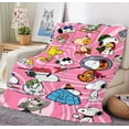 thumbnail image 1 of Cute Cartoon Snoopy Flannel Blanket Lunch Break Sofa Decoration Blanket, 1 of 1