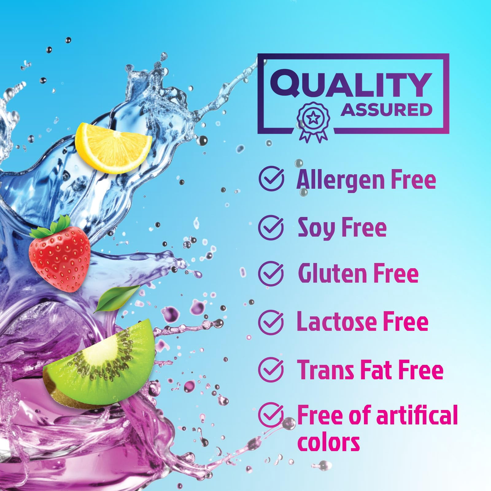 Hydration Electrolyte Powder 1200mg - Advanced Hydration Formula Daily Liquid Replenisher Drink Mix - Electrolytes Multiplier with Minerals, Potassium & Real Salt, Tasty Fruit Flavor - 60 Servings