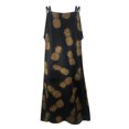thumbnail image 5 of Puntoco Vestidos Mujer Verano Sin Rastro V-Cuello Impreso Doble Hombro Tirante Falda Vestido De Mujer, 5 of 5