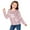 Pink, variant on UACY Girls Sequins Shirt Long Sleeve Crew Neck Plain Sparkle Tops Kids Toddler School Casual Soft T Shirt Pullover Clothes (Red, 11-12 Years)