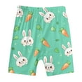 thumbnail image 4 of Easter Baby Girl Outfit Size 2-12 Short Sleeves Funny Bunny Suit Easter Egg Shirt Pajamas Soft and Comfortable Tops Shorts 2 PC Sets Children Clothing Z02-Green 3-4 Years, 4 of 4