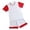 White, variant on HCYSFG Boys Color Block Athletic Outfit Sets 2 Piece Sports Shirt And Athletic Shorts Short Sleeve Crewneck Activewear Sets Contrast Trim Sports Sets
