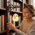thumbnail image 5 of Halloween Hanging Bookcase Lantern Night Light, Owl Figurine Shelf Decor Lamp, 5 of 6