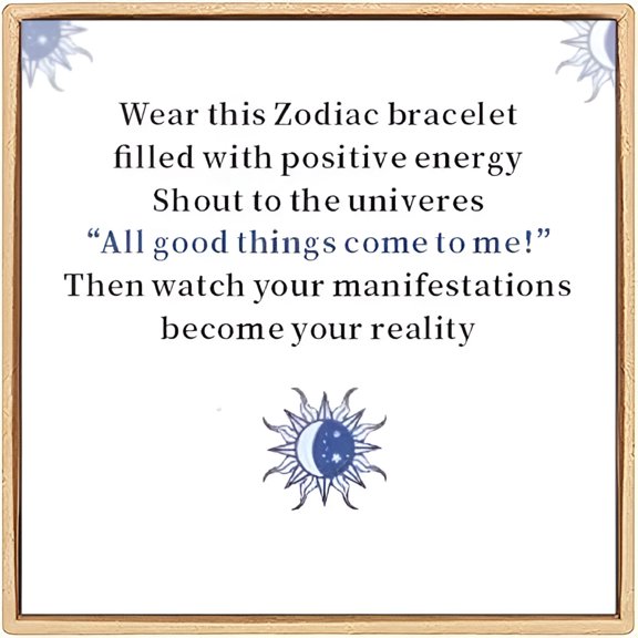 DESIGNICE Zodiac Signs Spirit Bracelet,Multilayer Adjustable 12 Constellation Zodiac PU Leather Bracelet,Manifestation Bracelets Jewelry Gifts for Women and Men