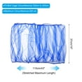 thumbnail image 2 of 43x15" Adjustable Bird Cage Net Cover Feather Catcher Guard Soft Airy Mesh Skirt, Blue, 2 of 5