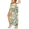 thumbnail image 2 of Yuyamidu Yellow Lemon Sarong Coverups for Women Beach Long Bikini Wraps Sun Protection Bathing Suit Cover Up Fashionable Beach Sarong Wrap Chiffon, 2 of 7