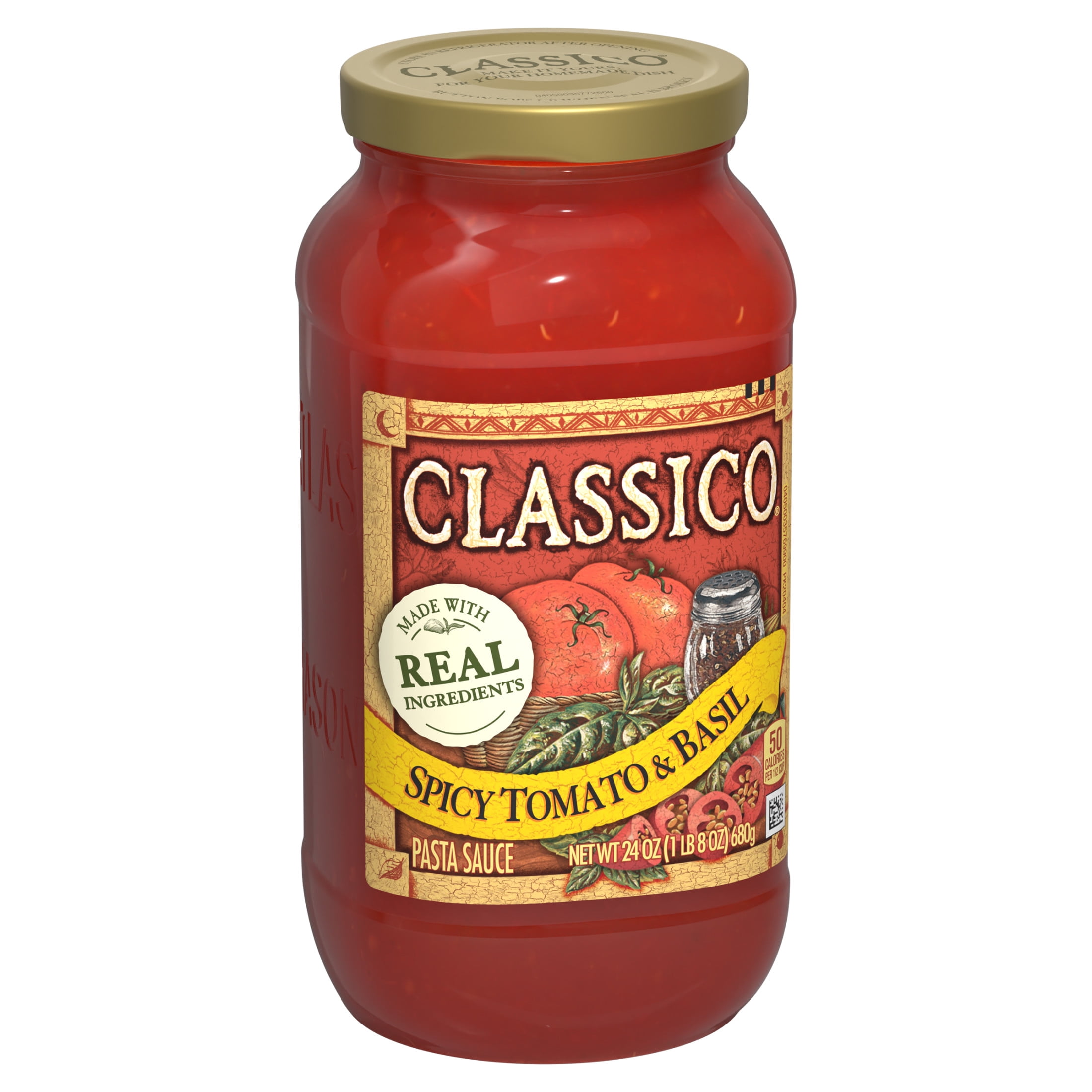 Classico Spicy Tomato & Basil Pasta Sauce, 24 oz Jar